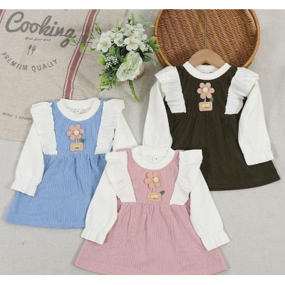 PAKET DRESS GIRLS TINY TWINS LOVE 12 PCS (PRE ORDER) 